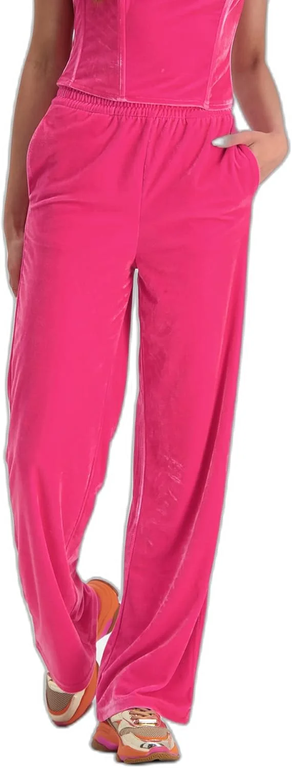 شلوار پالازو زنانه استیو مادن، با بافت، مدل Pull-On، صورتی