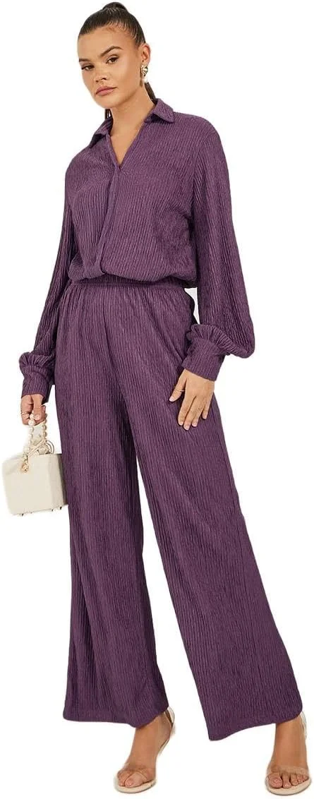 شلوار زنانه استایلی با فاق متوسط و پاچه گشاد با کمر کشی