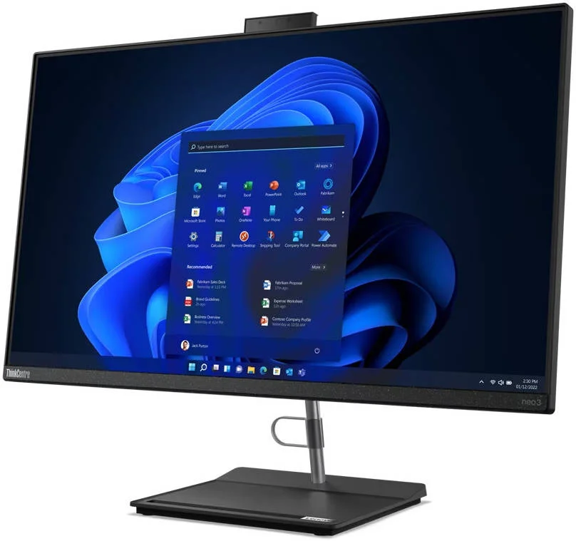 کامپیوتر همه کاره Lenovo ThinkCentre Neo 30a 27 AIO، صفحه نمایش 27 اینچی FHD IPS، پردازنده Intel Core i7-1260P، رم 16 گیگابایتی، حافظه SSD 512 گیگابایتی، گرافیک Intel Iris Xe، ماوس بی سیم و کیبورد انگلیسی-عربی، FreeDOS | 12CB001YAX / 12CB001YGR