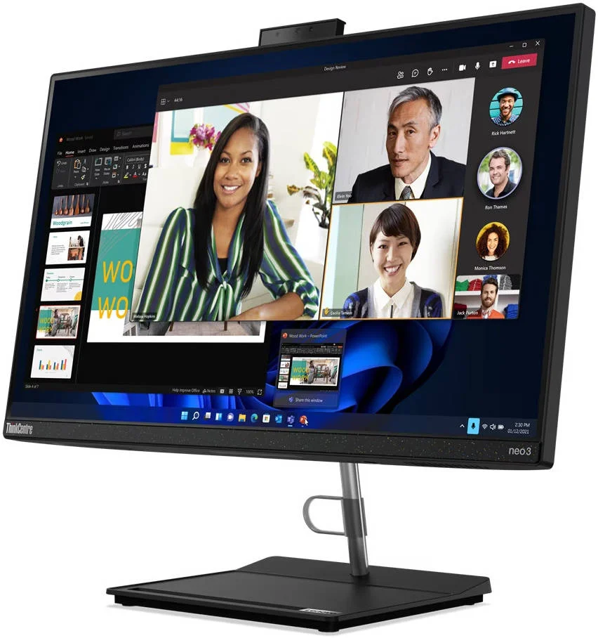 کامپیوتر رومیزی همه کاره Lenovo ThinkCentre Neo 30a 24، صفحه نمایش 23.8 اینچی FHD IPS، پردازنده Intel Core i7-1260P، رم 8 گیگابایتی، حافظه SSD 512 گیگابایتی، گرافیک Iris Xe، کیبورد و ماوس USB مشکی Calliope ENG (UK)، FreeDOS | 12B000E6UM