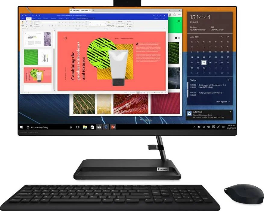 کامپیوتر رومیزی بدون لمس 27 اینچی FHD لنوو IdeaCentre AIO 3 27ITL6، پردازنده نسل 11 اینتل Core i7-1165G7، رم 16 گیگابایتی DDR4، حافظه اس اس دی 512 گیگابایتی، کارت گرافیک MX450 2GB GDDR6، ویندوز 11 هوم، کیبورد و ماوس بی سیم، مشکی | F0FW00LJAX