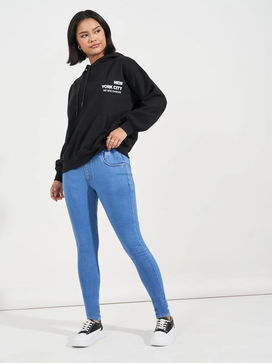 شلوار جذب زنانه استایلی، فاق بلند، طرح ساده، دارای جیب