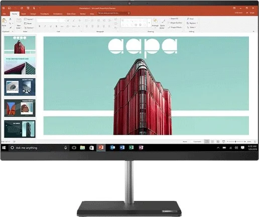 کامپیوتر رومیزی همه کاره لنوو مدل V50a-24IMB، نمایشگر 23.8 اینچی FHD IPS، پردازنده Intel Core i7-10700T، رم 8 گیگابایتی، هارد دیسک 1 ترابایتی، کارت گرافیک AMD Radeon 625 2G GDDR5، همراه با کیبورد و ماوس، DOS، صفحه لمسی، مشکی | 11FK000DAX