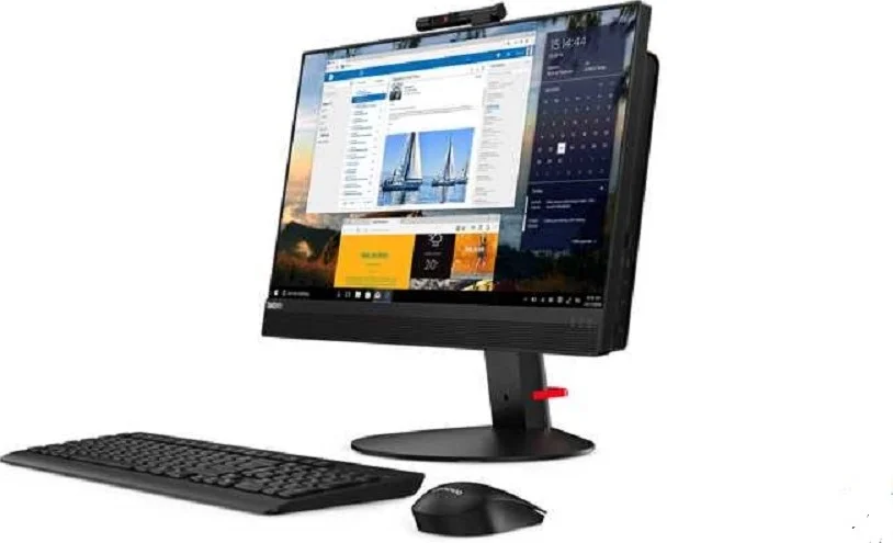 کامپیوتر همه کاره Lenovo ThinkCentre M820z با پردازنده Intel Core i7-8700، رم 8 گیگابایتی DDR4، هارد 1 ترابایتی 7200RPM، گرافیک مجتمع Intel UHD Graphics 630، صفحه نمایش 21.5 اینچی FHD و Windows 10 Pro 64