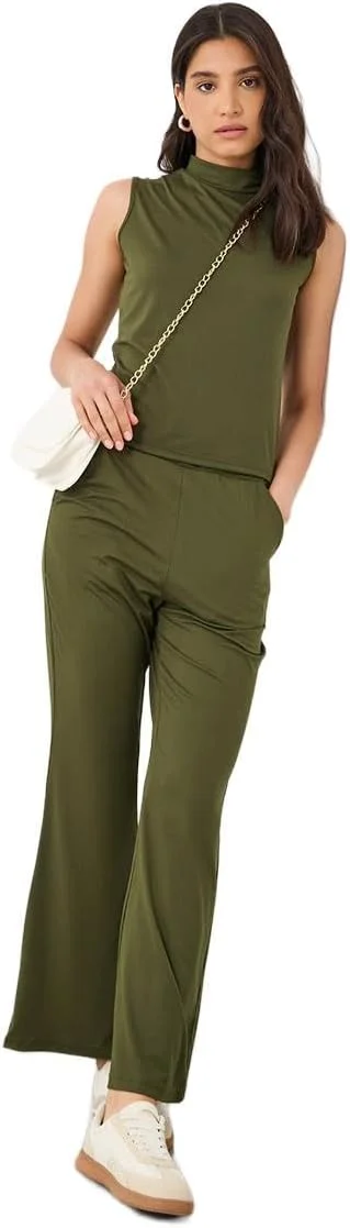 ست بلوز یقه ایستاده و شلوار زنانه استایلی