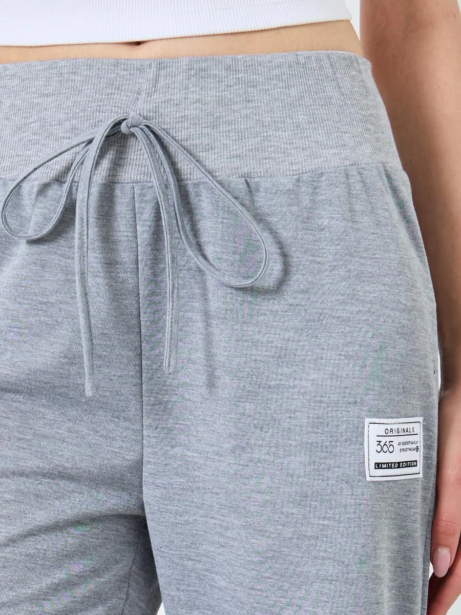 شلوار جاگر زنانه استایلی، خاکستری، پاچه گشاد