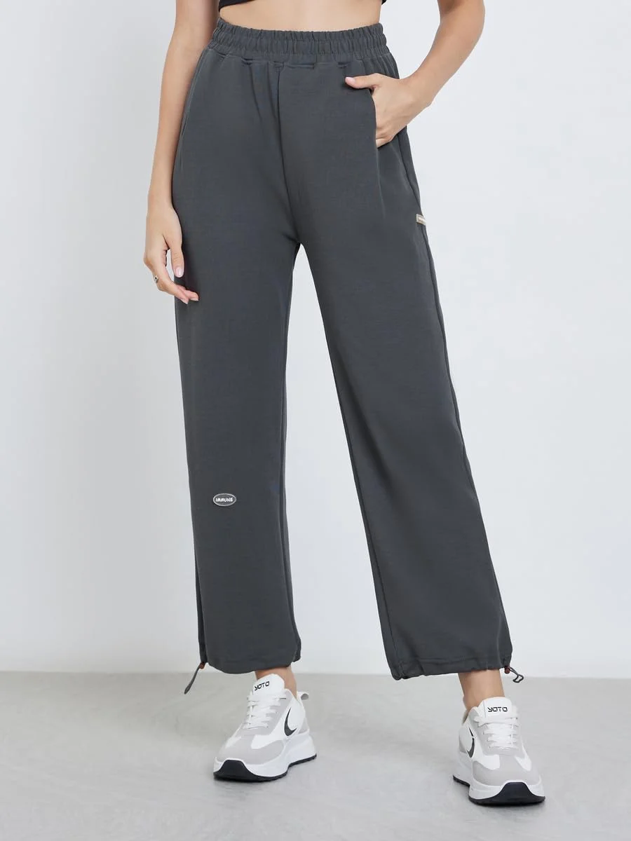 شلوار جاگر زنانه استایلی، زغالی، مدل آزاد