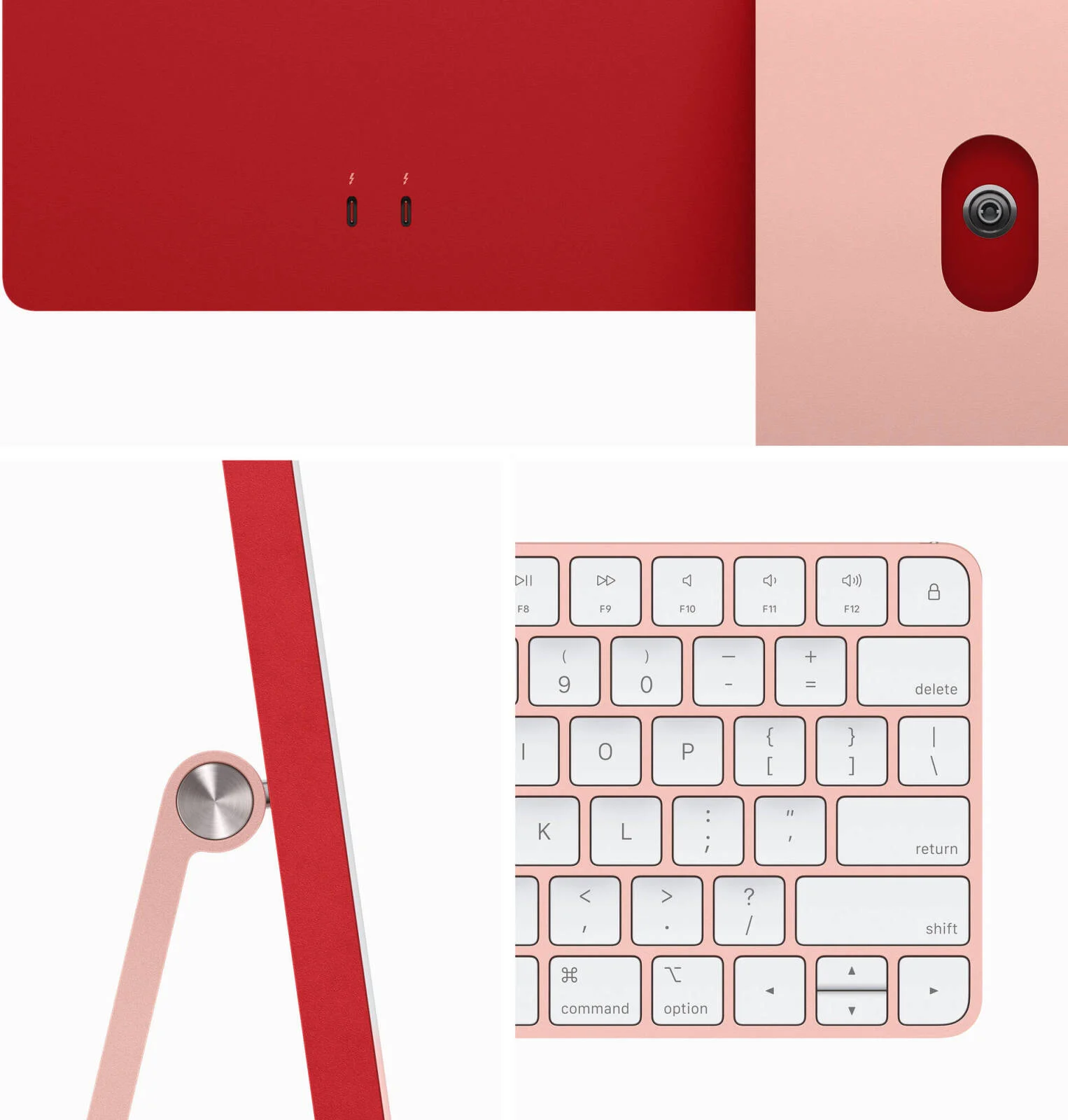 کامپیوتر رومیزی همه کاره 24 اینچی اپل iMac با تراشه M3، صفحه نمایش رتینا 4.5K، پردازنده مرکزی 8 هسته ای و پردازنده گرافیکی 8 هسته ای، 8 گیگابایت رم، 256 گیگابایت SSD، صفحه کلید Magic English با Touch ID و Magic Mouse، macOS، صورتی | MQRD3