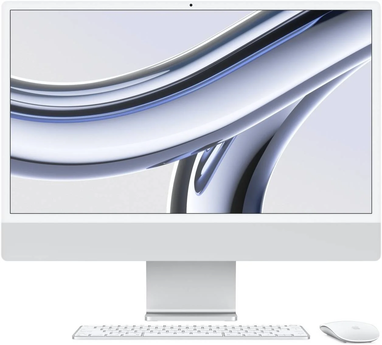 کامپیوتر رومیزی یکپارچه 24 اینچی اپل iMac، صفحه نمایش رتینا 4.5K، تراشه M3 با پردازنده مرکزی 8 هسته ای و پردازنده گرافیکی 10 هسته ای، موتور عصبی 16 هسته ای، 16 گیگابایت رم، 2 ترابایت SSD، مجیک کیبورد و ماوس، MacOS، نقره ای | Z19D0019U کامپیوتر رومیزی یکپارچه 24 اینچی اپل iMac، صفحه نمایش رتینا 4.5K، تراشه M3 با پردازنده مرکزی 8 هسته ای و پردازنده گرافیکی 10 هسته ای، موتور عصبی 16 هسته ای، 16 گیگابایت رم، 2 ترابایت SSD، مجیک کیبورد و ماوس، MacOS، نقره ای | Z19D0019U