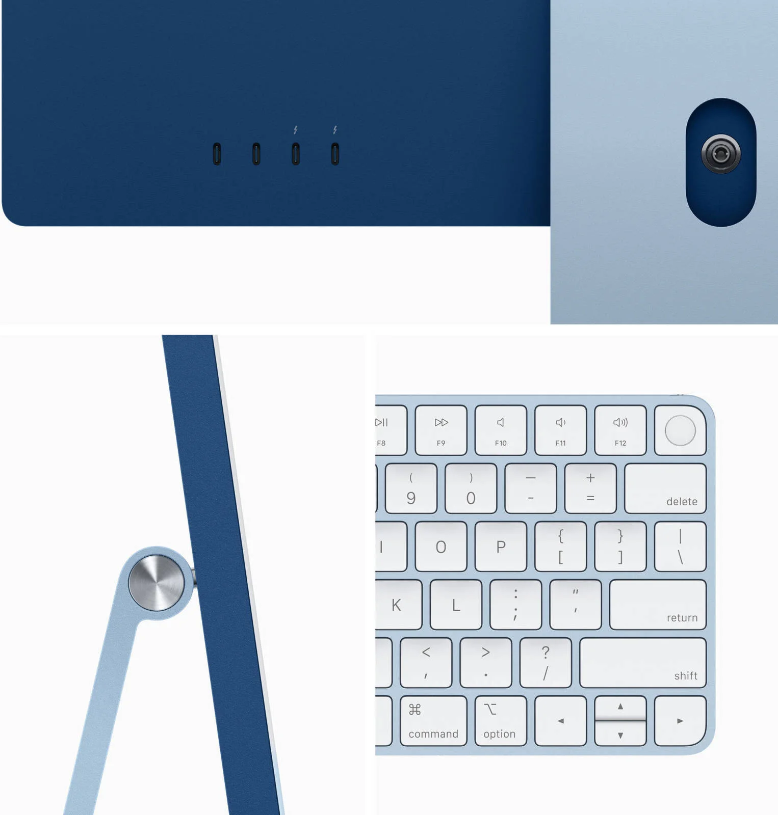 کامپیوتر رومیزی همه کاره 24 اینچی اپل iMac با تراشه M3، نمایشگر رتینا 4.5K، پردازنده مرکزی 8 هسته ای و پردازنده گرافیکی 10 هسته ای، 24 گیگابایت رم، 2 ترابایت SSD، صفحه کلید جادویی ENG با صفحه کلید عددی Touch ID و ماوس جادویی، macOS، آبی | Z19L00101 کامپیوتر رومیزی همه کاره 24 اینچی اپل iMac با تراشه M3، نمایشگر رتینا 4.5K، پردازنده مرکزی 8 هسته ای و پردازنده گرافیکی 10 هسته ای، 24 گیگابایت رم، 2 ترابایت SSD، صفحه کلید جادویی ENG با صفحه کلید عددی Touch ID و ماوس جادویی، macOS، آبی | Z19L00101