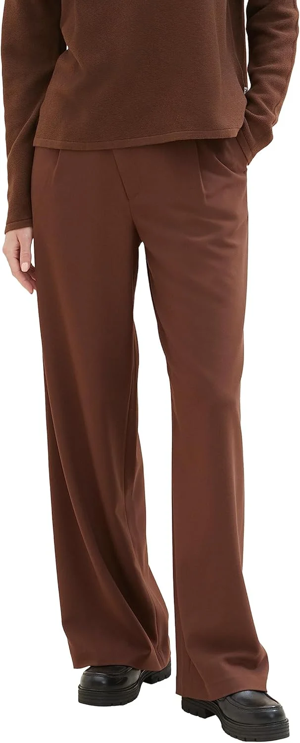 شلوار جین زنانه تام تیلور دنیم با پاچه گشاد و جزئیات کمر