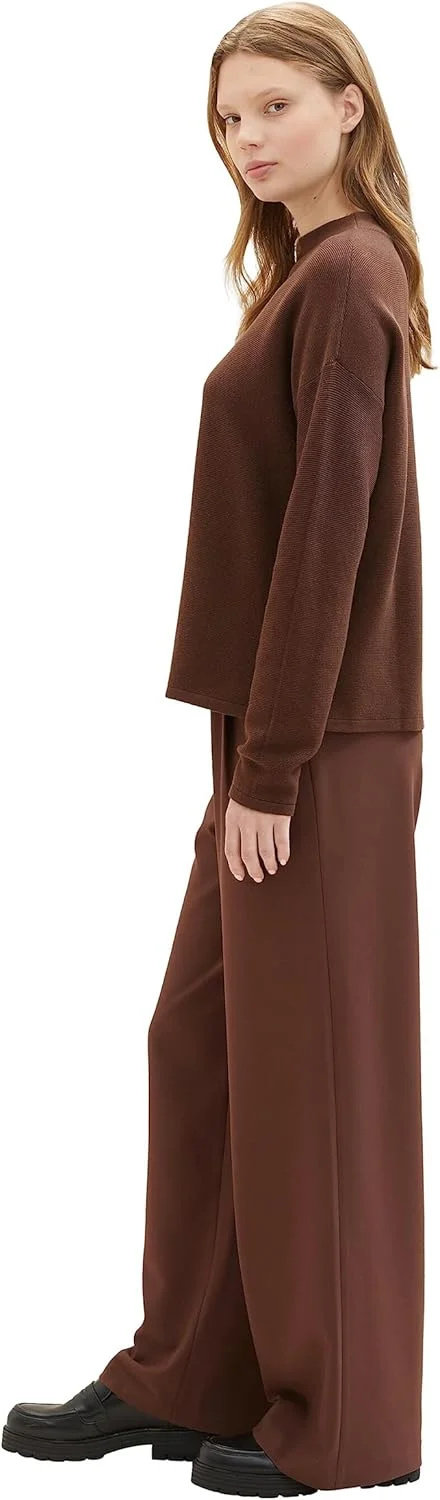 شلوار جین زنانه تام تیلور دنیم با پاچه گشاد و جزئیات کمر