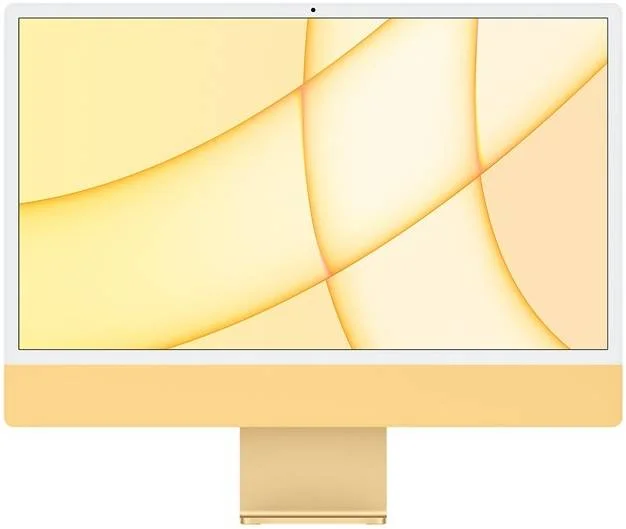 کامپیوتر رومیزی اپل iMac (2021)، نمایشگر 24 اینچی رتینا 4.5K، تراشه Apple M1 با پردازنده مرکزی 8 هسته ای، پردازنده گرافیکی 8 هسته ای، موتور عصبی 16 هسته ای، 8 گیگابایت رم، 512 گیگابایت SSD، گیگابیت اترنت، مجیک کیبورد انگلیسی و ماوس، زرد | Z12S0024H