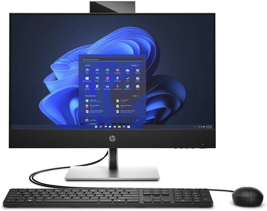 کامپیوتر رومیزی همه کاره HP ProOne 440 G9 AIO، نمایشگر 24 اینچی FHD IPS، پردازنده Intel Core i5 12400T، رم 8 گیگابایتی، حافظه SSD 512 گیگابایتی، کارت گرافیک Intel UHD 730، کیبورد سیمی HP 125 و ماوس سیمی HP 125، ویندوز 11 پرو، مشکی | 6B1K4EA