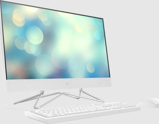 کامپیوتر همه کاره لمسی 23.8 اینچی HP AIO 24-DF1059NY با کیفیت FHD، پردازنده Intel Core i5-1135G7، گرافیک Intel Iris Xe، رم 4 گیگابایتی DDR4 3200، هارد دیسک 1 ترابایتی 7200RPM، DOS (بدون سیستم عامل، سفید) | 4X5F2EA#B1R