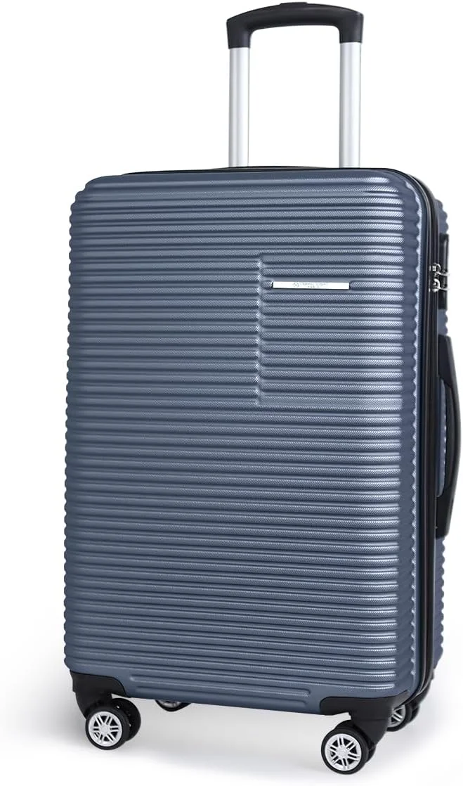 چمدان کابین سایز 20 اینچی نیوکام - چمدان چرخ دار سبک و جادار با بدنه سخت، مناسب سفر برای آقایان و بانوان - آبی