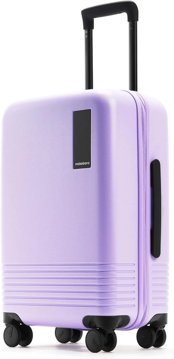 چمدان کابین پلی کربنات سخت پوسته موکوبارا - 55 سانتی متر | کیف ترولی 8 چرخ، با سوکت شارژ USB | چمدان مسافرتی برای آقایان و بانوان (Cosmic Vibes)