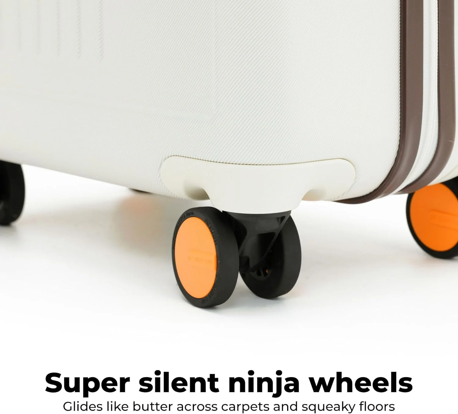 چمدان کابین ترانزیت MOKOBARA | ظرفیت 40 لیتر و بدنه سخت پلی کربنات بادوام | چرخ های بی صدای Hinomoto و قفل TSA | چمدان دستی برای مسافرت | سفید | Still Loading Brownray 2.0