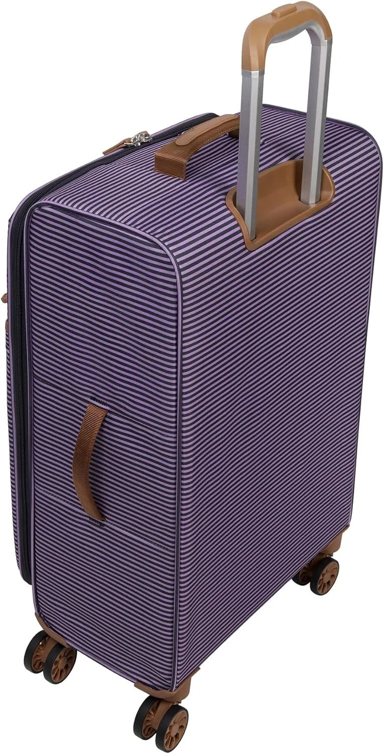 چمدان چرخشی نرم ساحلی راه راه آی تی لاگج سایز 26 اینچ با 8 چرخ