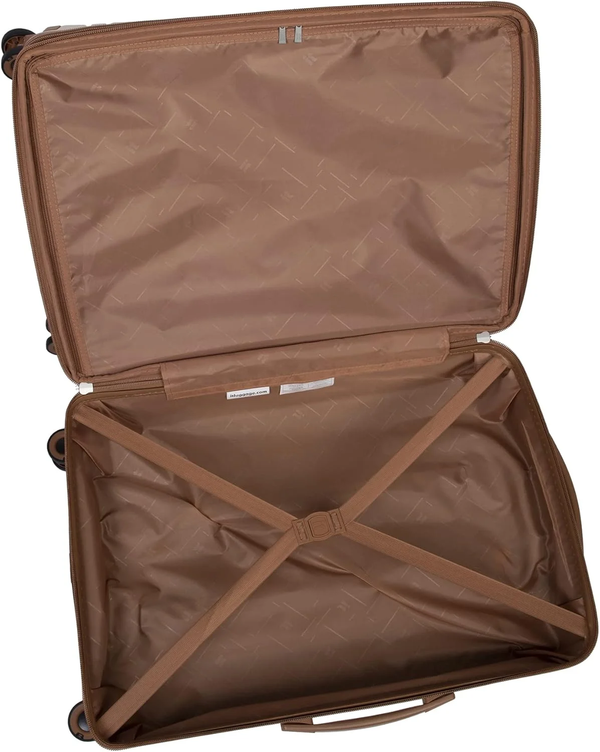 چمدان کابین سایز 21 اینچی سخت بدنه 8 چرخ گردان قابل گسترش، کرم