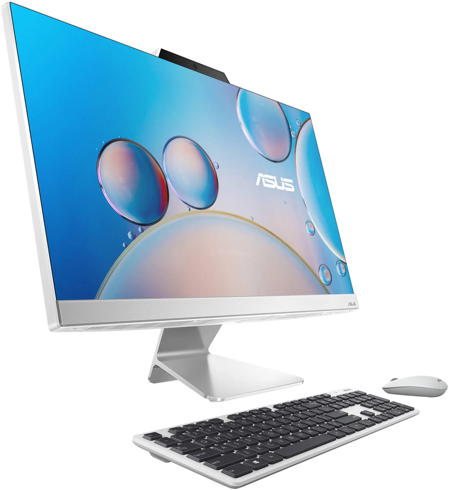 کامپیوتر همه کاره ASUS A3402، صفحه نمایش 23.8 اینچی FHD Wide View، پردازنده Intel Core i5-1235U، رم 16 گیگابایتی، SSD 512 گیگابایتی، گرافیک Intel UHD، کیبورد و ماوس ENG-ARB، Free DOS، سفید | A3402WBAT-WA159M