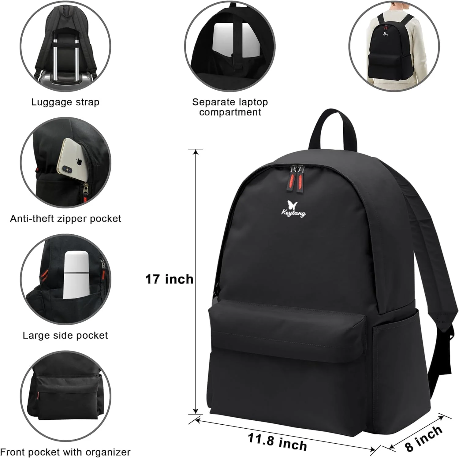 چمدان کابین سایز اکسپلورر 20 اینچی، بدنه سخت سبک وزن، اسپینر چرخ دار و قابل افزایش حجم، سرمه ای