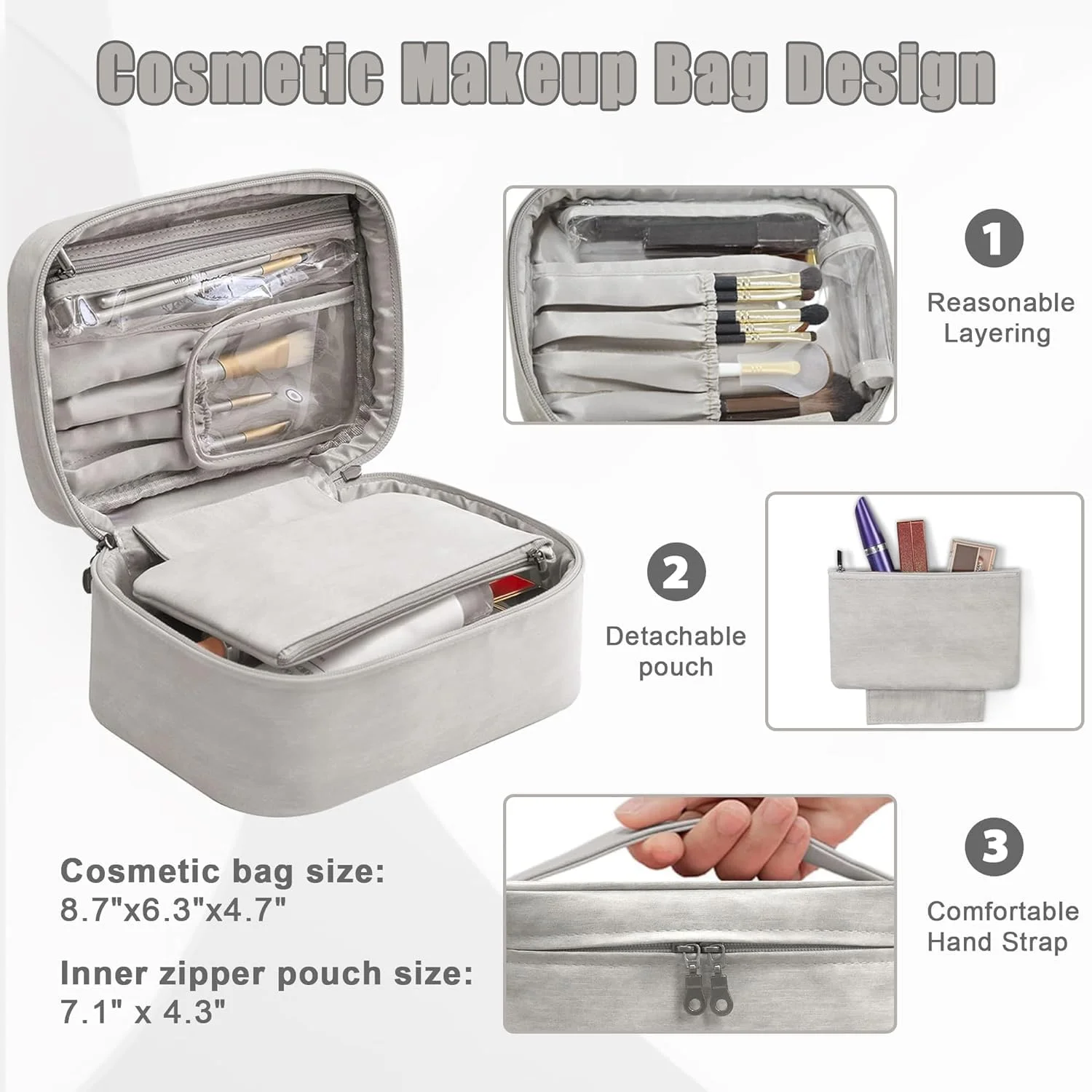 چمدان سبک وزن 20 اینچی اکسپلورر با بدنه سخت، چرخ های اسپینر، قابلیت افزایش فضا، به همراه کوله پشتی و کیف لوازم آرایش