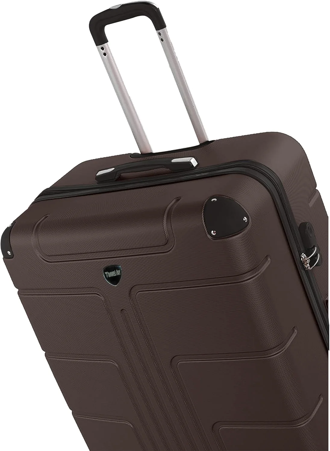 چمدان سخت | کیف بازرسی مواد ABS، چمدان دستی جمع و جور 8 کیلوگرمی با طراحی سبک و چرخ های اسپینر 8 چرخ (20 اینچ (51 سانتی متر)، قهوه ای)