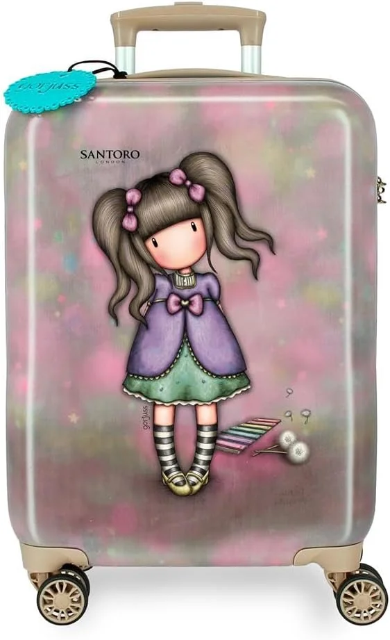 چمدان گرجس سانتورو مدل A Whispered Key. چمدان ساخته شده از ABS، یک ماده بادوام و سبک وزن، دارای محفظه، چهار چرخ دوبل چند جهته. محصولی از Joumma Bags