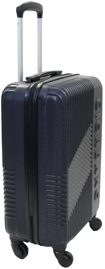 چمدان کابین سایز کوچک سری لوگو جیوردانو، آبی نفتی، بدنه سخت ABS، سبک وزن و بادوام، دارای 4 چرخ، چمدان ترولی 20 اینچی با قفل 3 رقمی امن.