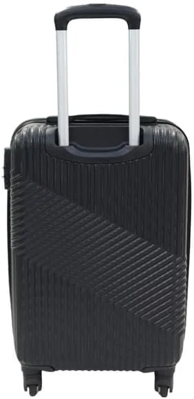 چمدان کابین کوچک مشکی سری لوگو جیوردانو، بدنه سخت ABS، سبک وزن و بادوام، چمدان چرخ دار 20 اینچی با قفل 3 رقمی ایمن