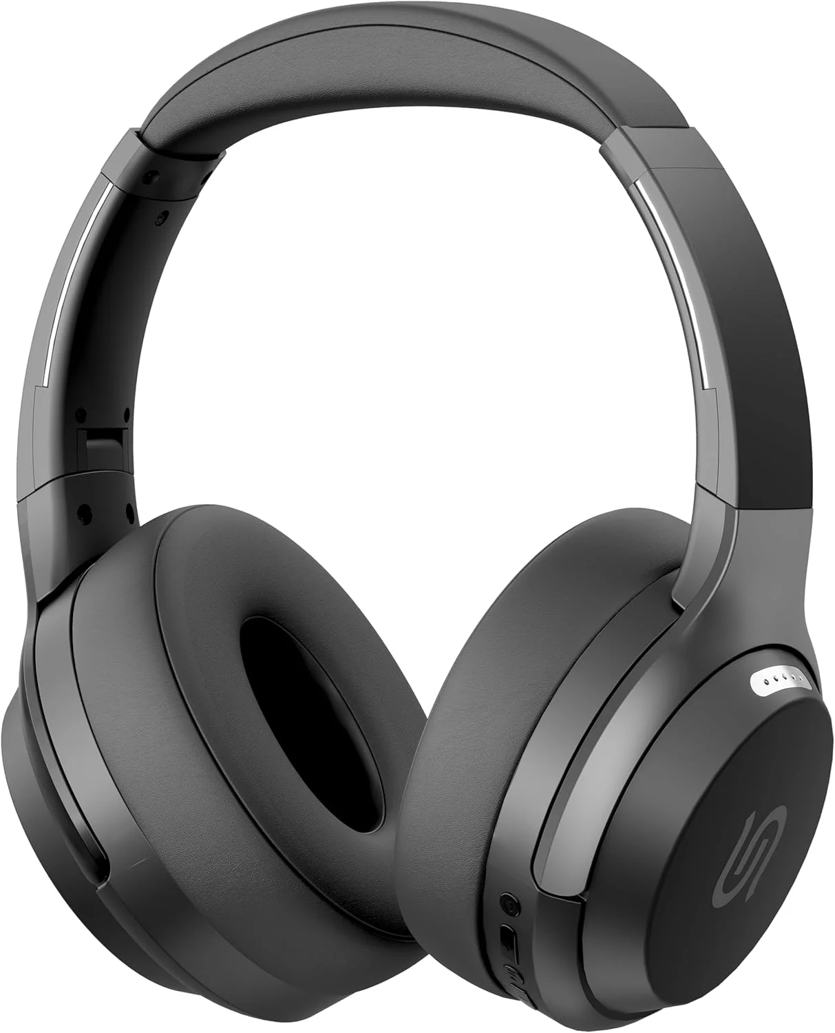 هدفون روگوشی بی‌سیم Porodo Soundtec Eclipse، بلوتوث V5.3، بیس عالی، 50 ساعت پخش، میکروفون با وضوح بالا با ENC، دکمه‌های چند منظوره، شامل کابل شارژ Type-C - مشکی