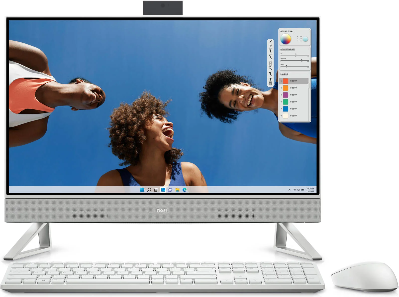 کامپیوتر رومیزی آل این وان Dell Inspiron 5430، نمایشگر 23.8 اینچی FHD InfinityEdge، پردازنده Intel Core 5-120U، رم 8 گیگابایتی، SSD 512 گیگابایتی، گرافیک Intel، کیبورد و ماوس بی سیم انگلیسی-عربی، ویندوز 11، سفید | 5430-INS-AIO-1035 کامپیوتر رومیزی آل این وان Dell Inspiron 5430، نمایشگر 23.8 اینچی FHD InfinityEdge، پردازنده Intel Core 5-120U، رم 8 گیگابایتی، SSD 512 گیگابایتی، گرافیک Intel، کیبورد و ماوس بی سیم انگلیسی-عربی، ویندوز 11، سفید | 5430-INS-AIO-1035