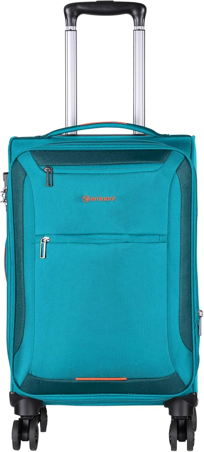چمدان چرخدار نرم و سبک ایمیننت، پلی استر، قابل افزایش حجم، چهار چرخ دوبل گردان با قفل TSA، مدل E751SZ (سایز کابین 20 اینچ، سبز)