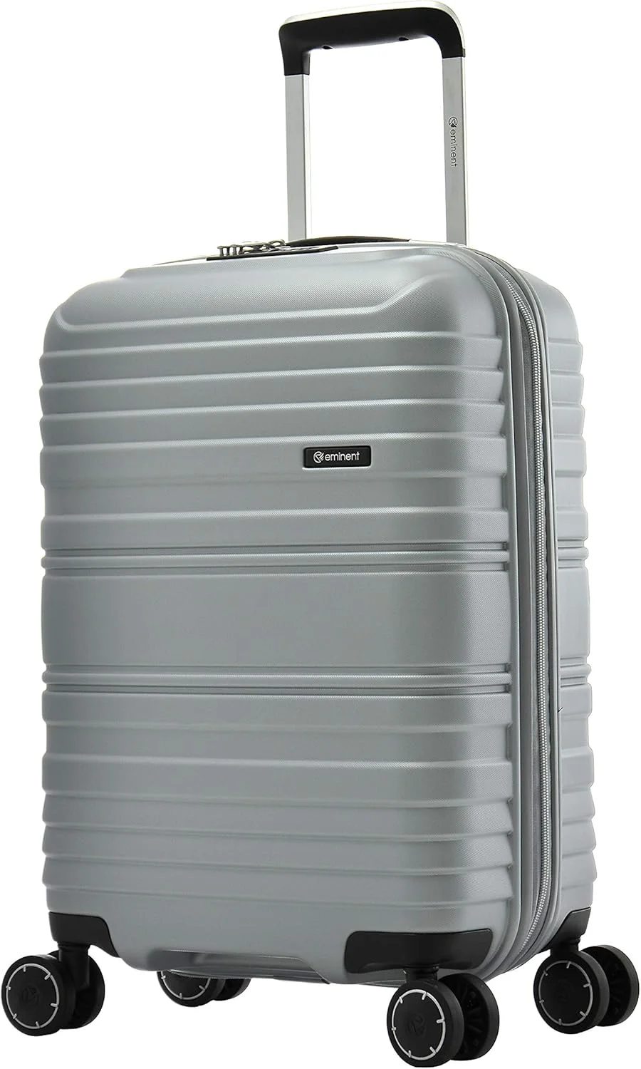 چمدان چرخ‌دار ایمیننت TPO، بدنه سخت، سبک و مقاوم، مناسب سفر، دارای 4 چرخ بی‌صدا با قابلیت چرخش 360 درجه، قفل TSA، دسته تلسکوپی، طراحی مینیمال و مدرن KH16 (ست 3 عددی، نقره‌ای روشن)