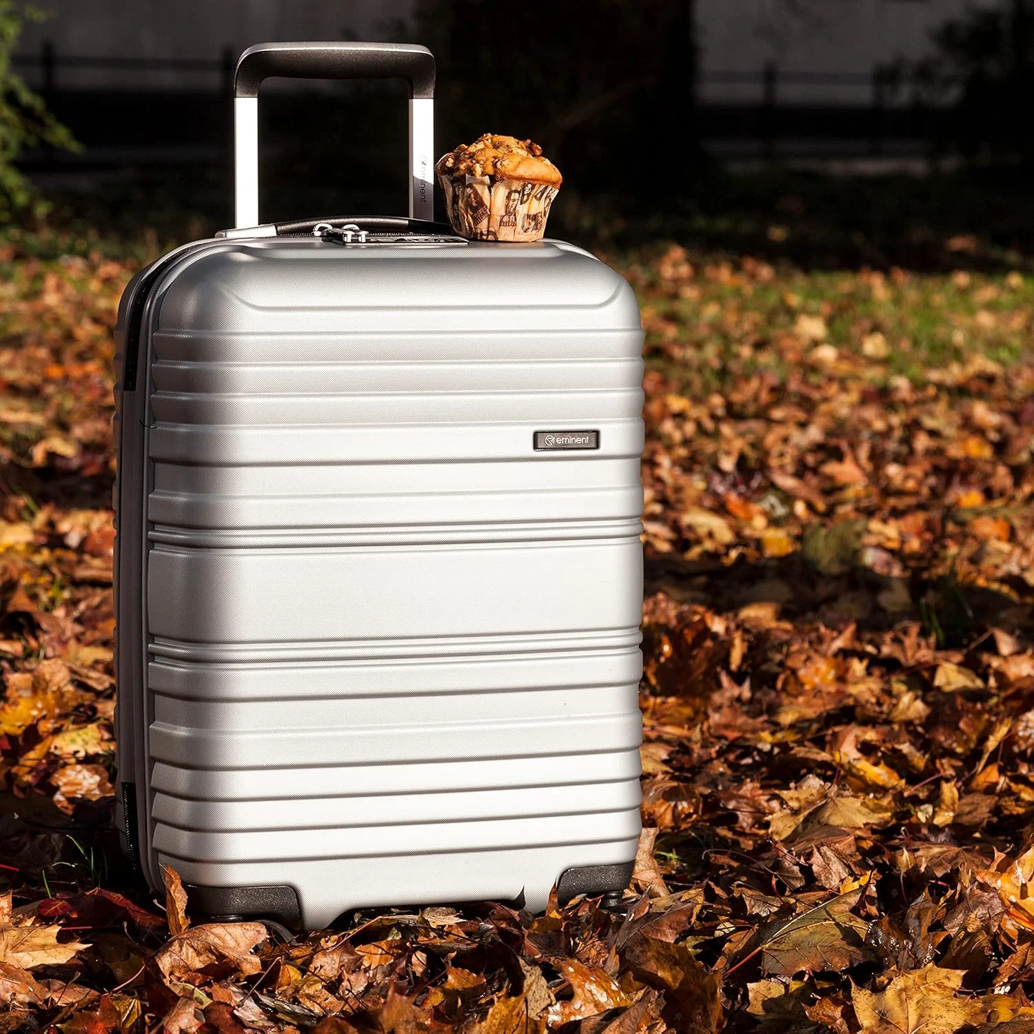 چمدان چرخ‌دار ایمیننت TPO، بدنه سخت، سبک و مقاوم، مناسب سفر، دارای 4 چرخ بی‌صدا با قابلیت چرخش 360 درجه، قفل TSA، دسته تلسکوپی، طراحی مینیمال و مدرن KH16 (ست 3 عددی، نقره‌ای روشن)