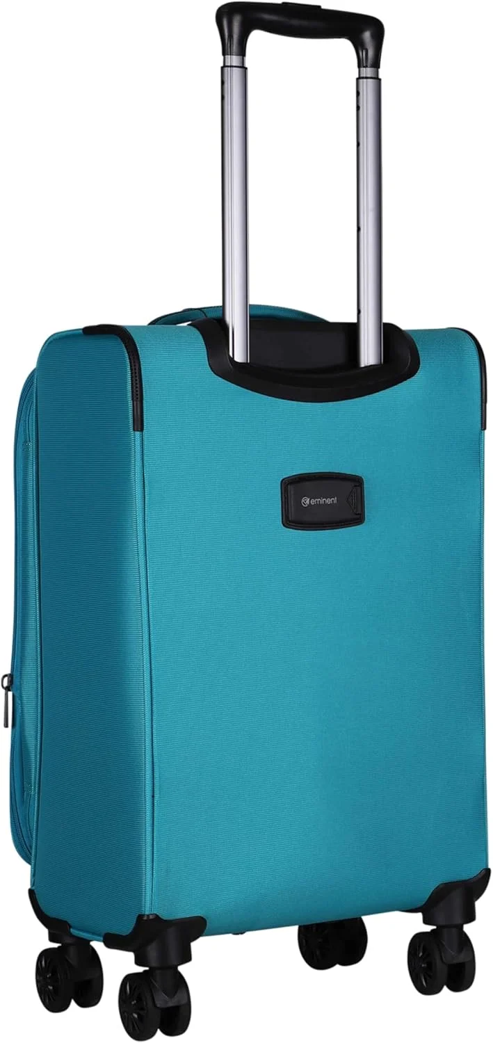 چمدان چرخدار نرم و سبک وزن پلی استر قابل گسترش ایمیننت مدل E788SZ با 4 چرخ دوبل گردان و قفل TSA سه رقمی (سایز کابین 20 اینچ، سبز)