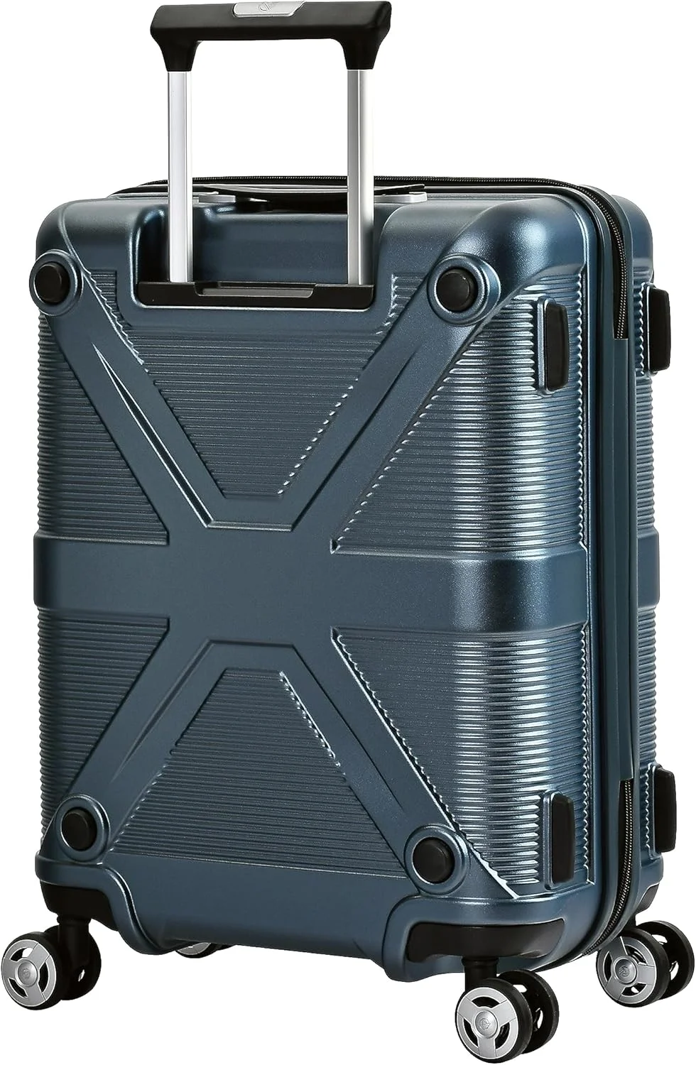 چمدان سخت پوسته ایمیننت مدل Makrolon PC، چمدان ترولی فشن، مناسب حمل دستی با قفل ترکیبی مورد تایید TSA و 4 چرخ دوبل اسپینر 360 درجه بی صدا، KJ97 (سایز کابین 20 اینچ، گرافیت)