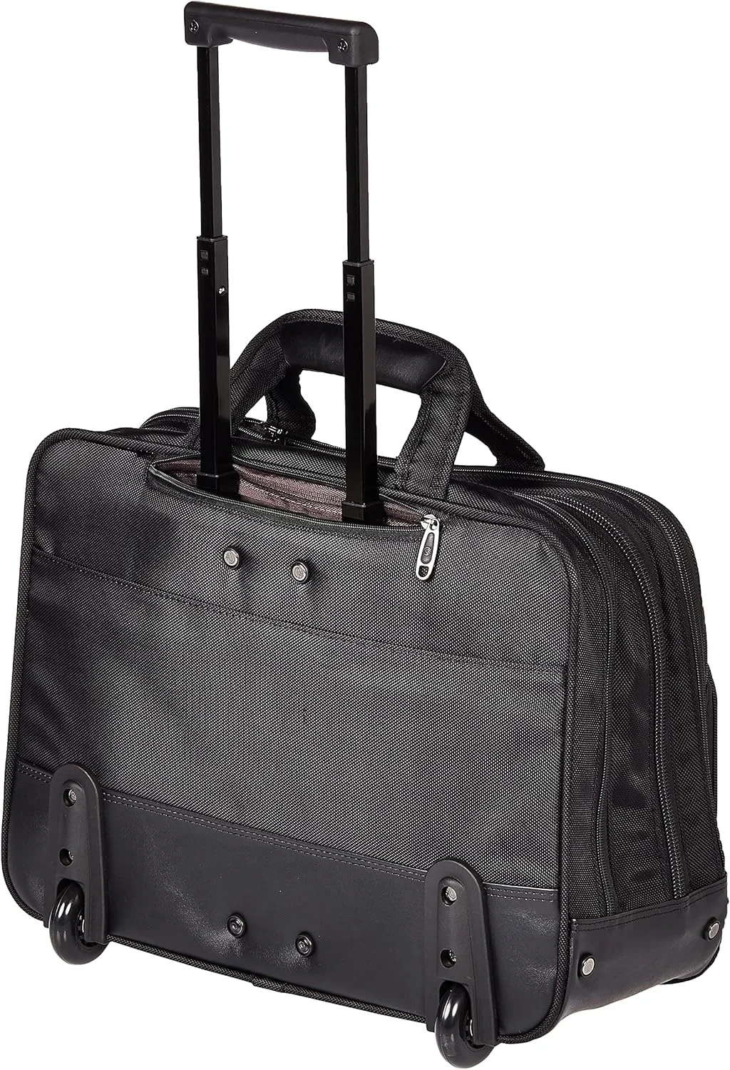 کیف خلبانی چرخ دار ایمیننت سایز 17 اینچ با زیپ و دو چرخ (رنگ مشکی)