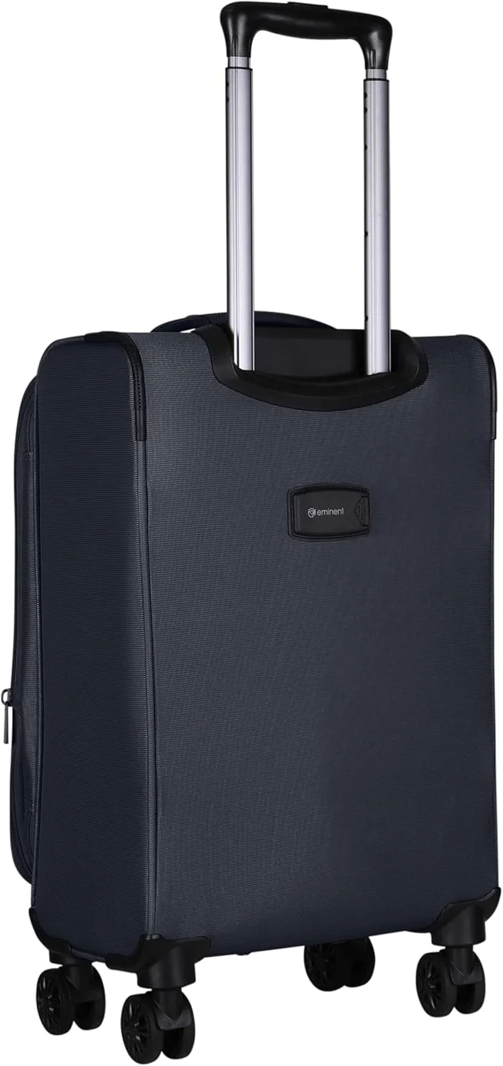 چمدان چرخدار نرم و سبک وزن یونی‌سکس ایمیننت، قابل افزایش حجم، دارای 4 چرخ دوبل گردان، زیپ ایمن، مدل E777SZ (سایز کابین 20 اینچ، مشکی)