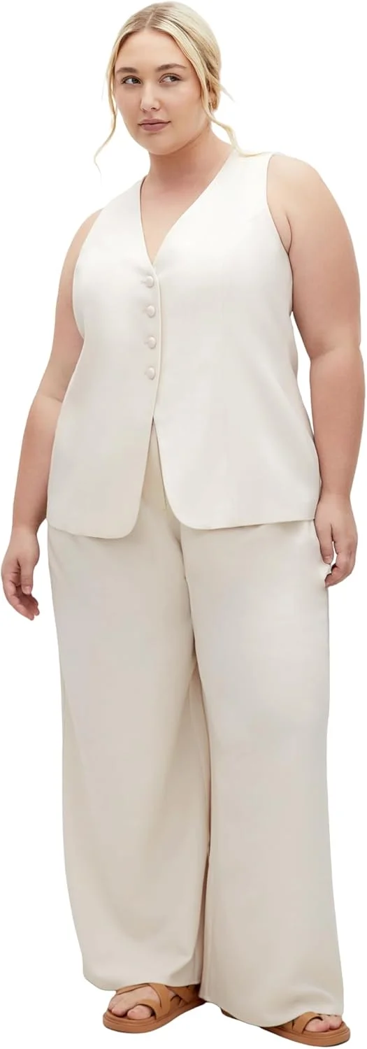 شلوار زنانه سایز بزرگ City Chic - مدل Tori پاچه گشاد شلوار زنانه سایز بزرگ City Chic - مدل Tori پاچه گشاد