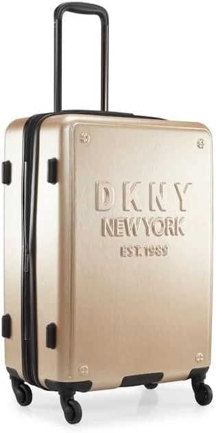 چمدان سخت نیویورکر DKNY، جنس ABS، رنگ شامپاین، سایز 24 اینچ