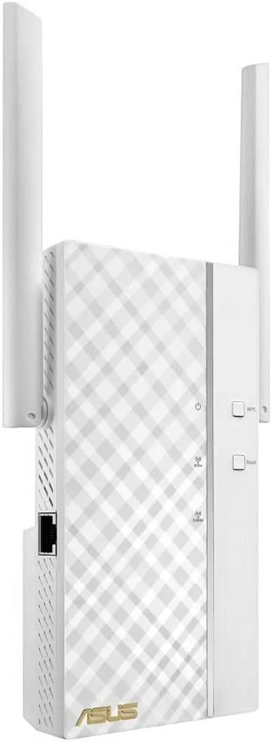 تقویت کننده بی سیم ASUS RP-AC66، AC1750، دو بانده، وای فای 802.11ac، سرعت تا 1750 مگابیت بر ثانیه، نشانگر LED، 1x LAN، سفید | 90IG0250-BU2R00