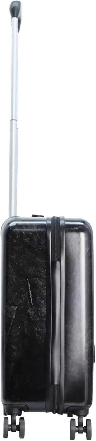چمدان کابین کوچک سفری سخت پوسته ABS Discovery Stone مشکی، چمدان مسافرتی بادوام و سبک وزن، کیف چرخ دار 4 چرخ دوبل با قفل ترکیبی (49 سانتی متر / 20 اینچ).