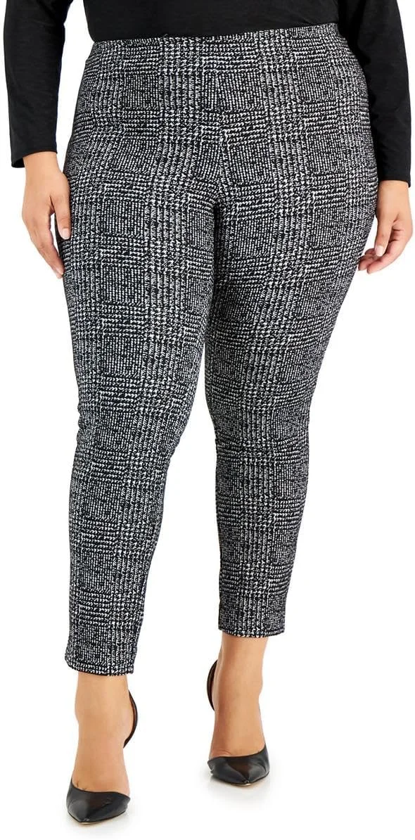 شلوار سایز بزرگ چهارخانه از Anne Klein شلوار سایز بزرگ چهارخانه از Anne Klein