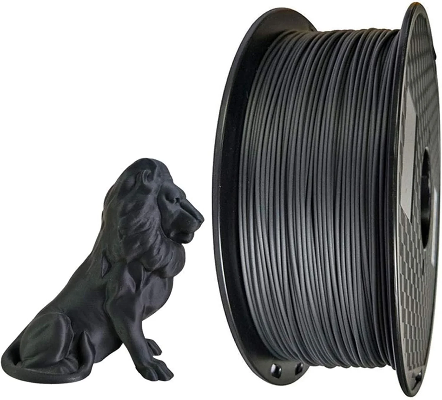 فیلامنت PLA مات برای پرینتر سه بعدی، قطر 1.75 میلی متر، وزن 1 کیلوگرم، مواد اکستروژن سطح پرینت سه بعدی (رنگ: مشکی، اندازه: 1.75mm/1kg)