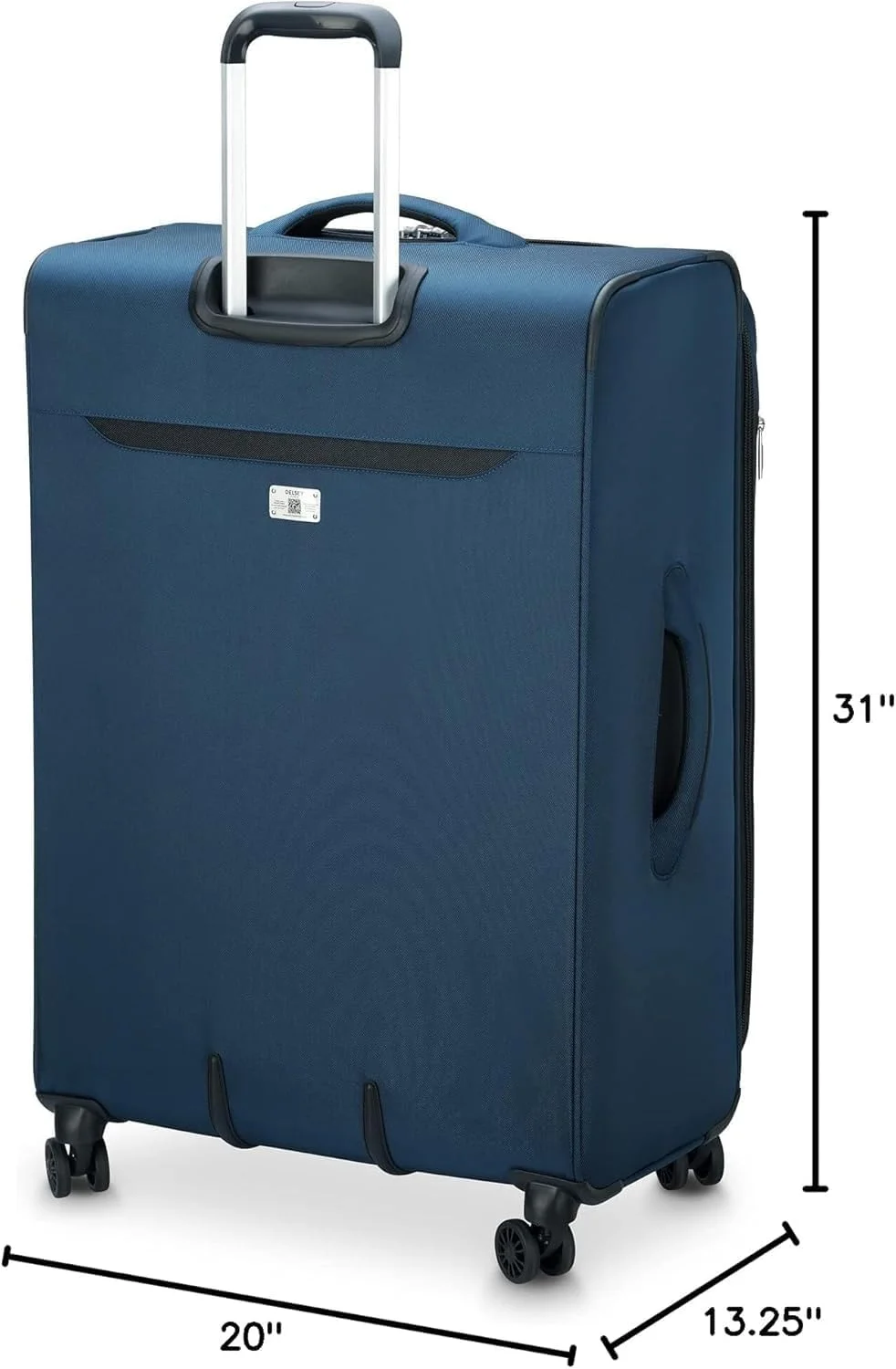 چمدان چرخ دار نرم و جادار DELSEY Paris Sky Max 2.0 با قابلیت افزایش حجم