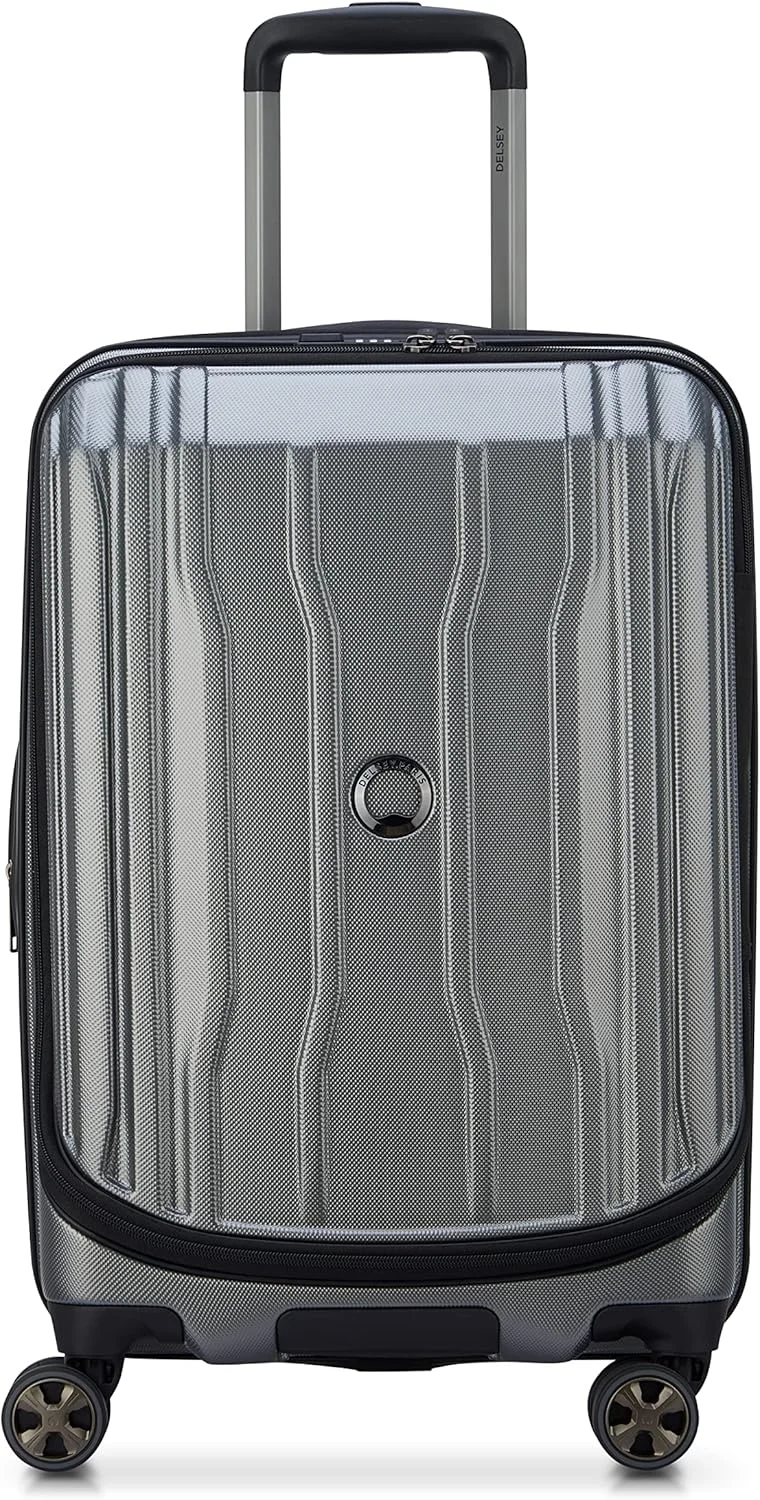 چمدان چرخ‌دار سخت‌بدنه دلسه کروز 58 سانتی‌متری 2.0 با 4 چرخ دوبل پلاتینیوم 00207980511 پلاتینیوم