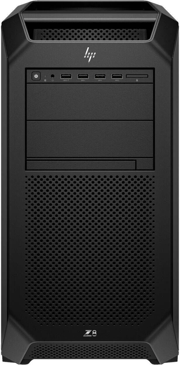 رایانه رومیزی ایستگاه کاری HP Z8 G5، پردازنده Intel Xeon Silver 4410Y 2.0 GHz، رم 64 گیگابایتی DDR5، حافظه SSD PCIe 1 ترابایتی، کیبورد باریک USB انگلیسی HP + ماوس اپتیکال USB، منبع تغذیه 1450 واتی، سیستم عامل Ubuntu، مشکی | Z8 G5