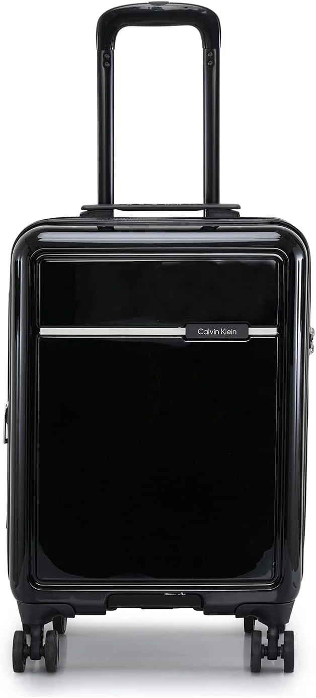 چمدان چرخشی سبک وزن کالوین کلاین مدل Black Rider با قفل TSA (سایز 20 اینچ)